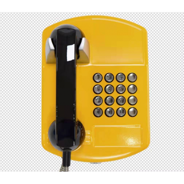 校园壁挂式电话机黄色【部】