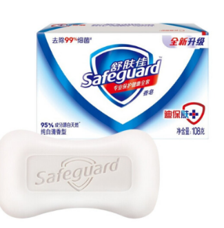 舒肤佳（Safeguard）香皂108g纯白清香型 肥皂沐浴皂