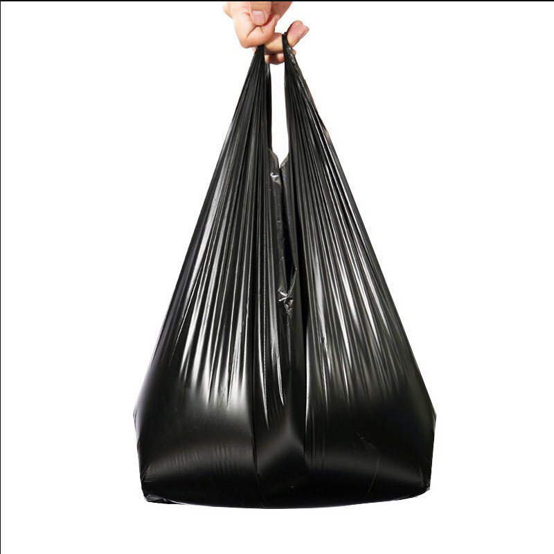 国产 加厚垃圾袋垃圾袋  加厚背心式塑料袋 黑色